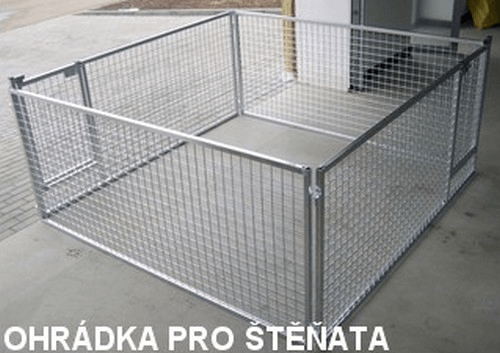 Ohrádky pro štěňata - díl bez dveří 2m