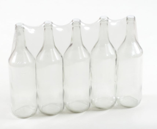 láhev 1,0l LIEH-5ks,(SPIRIT), šroubení, sklo
